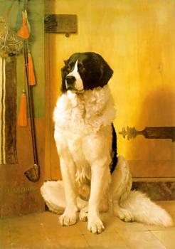 Jean-Leon Gerome : Study of a Dog